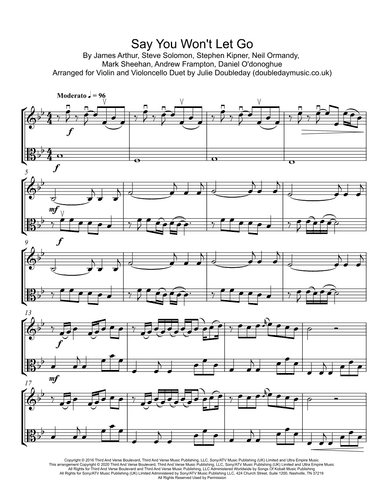 Say You Won't Let Go (arr. Julie Doubleday)