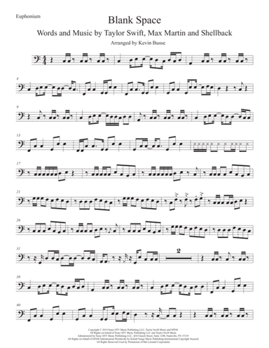 Blank Space (arr. Kevin Busse)