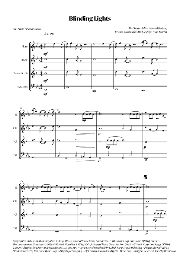 Blinding Lights (arr. André Alberto Santos)