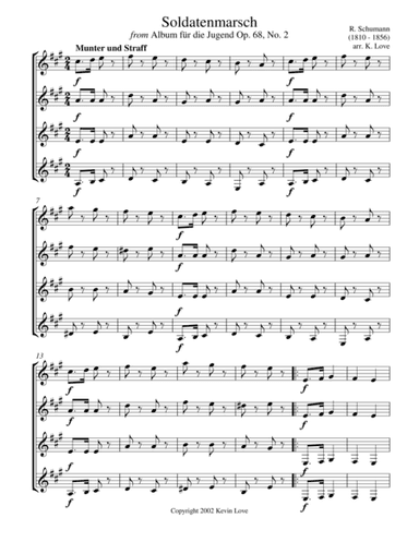Soldatenmarsch (Guitar Quartet) (arr. Kevin Love)