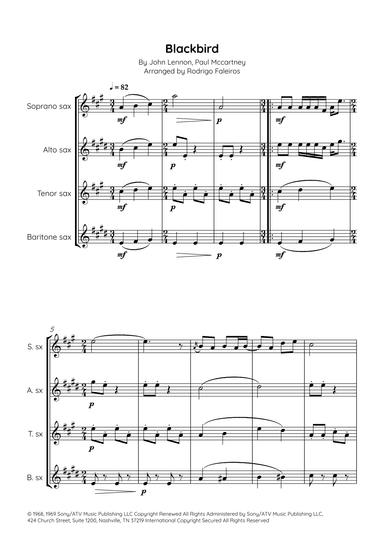 Blackbird (arr. Rodrigo Faleiros)