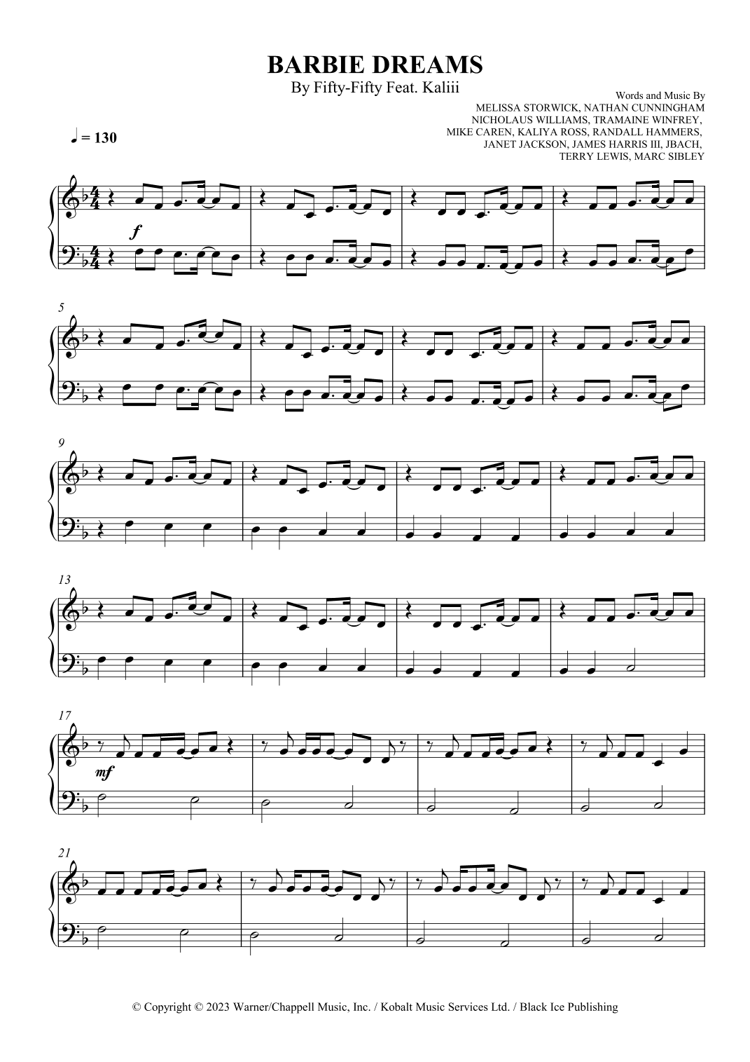 Barbie Dreams (arr. SCMusic)