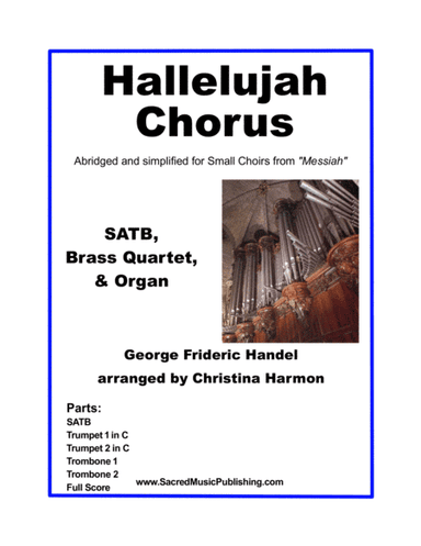 Hallelujah – SATB, Brass Quartet, and Organ (arr. Christina Harmon)