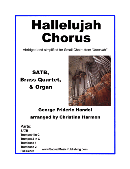 Hallelujah – SATB, Brass Quartet, and Organ (arr. Christina Harmon)