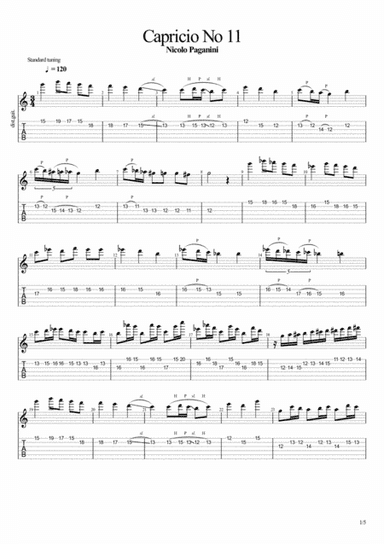 Capricio No 11 (arr. John Hurford)