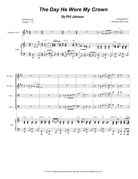 The Day He Wore My Crown (arr. Stephen DeCesare)