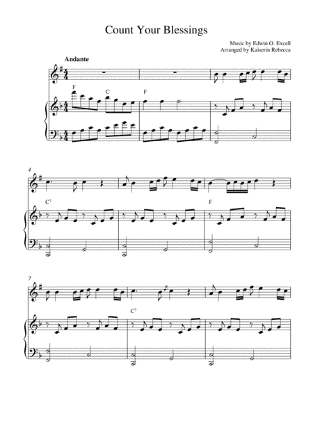 Count Your Blessings (arr. Kaiserin Rebecca)