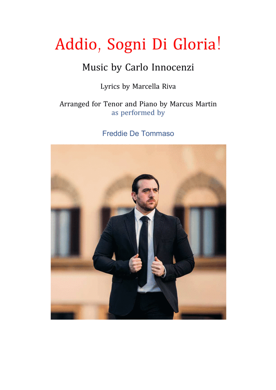 Addio Sogni Di Gloria (arr. Marcus Martin)