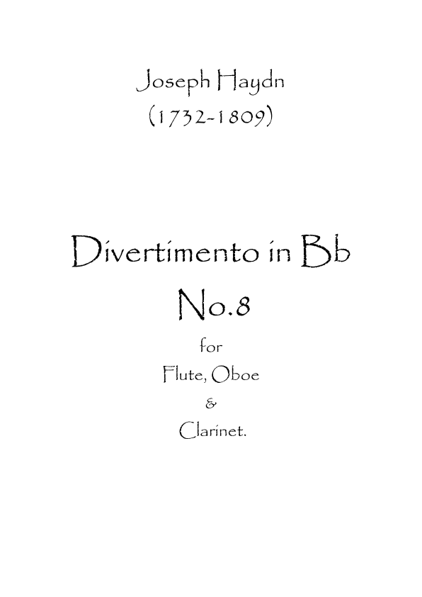 Divertimento in Bb No.8 (arr. Spence Bundy)