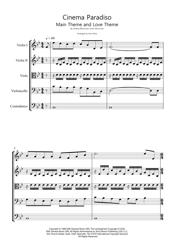 Cinema Paradiso (arr. Ana Vieira)