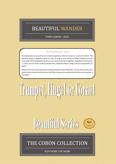 No.7 Beautiful Wander (Trumpet, Flugel or Cornet)