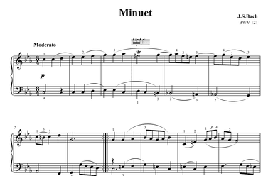 Bach Minuet in C minor BWV 121 (arr. Ben Choupak)