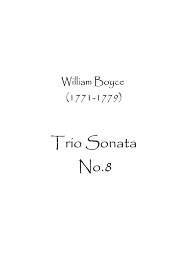 Trio Sonata No.8 (arr. Spence Bundy)