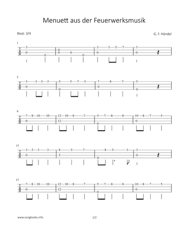 Menuett aus der Feuerwerksmusik (arr. Bettina Schipp)