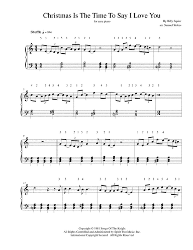 Christmas Is The Time To Say I Love You (arr. Samuel Stokes)
