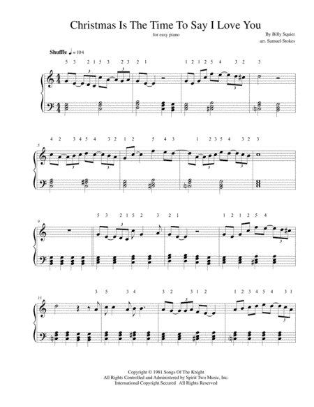 Christmas Is The Time To Say I Love You (arr. Samuel Stokes)