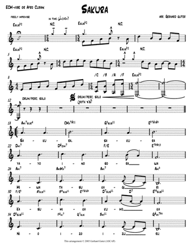Sakura (Cherry Blossoms, Cherry Blossoms) (arr. Gerhard Guter)