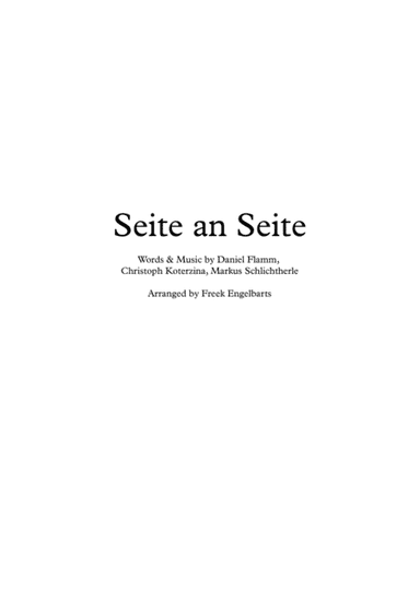 Seite An Seite (arr. Freek Engelbarts)
