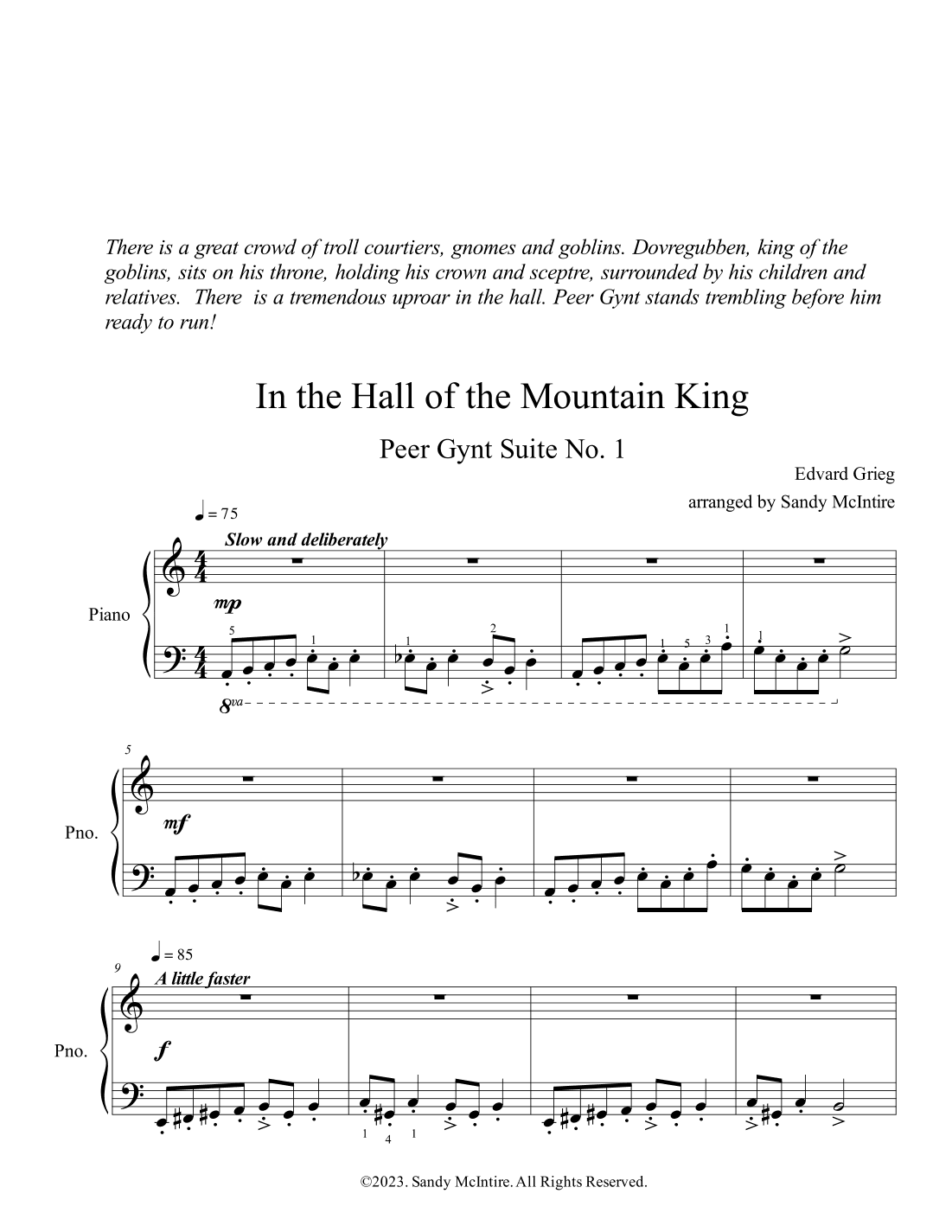In the Hall of the Mountain King (arr. Sandy McIntire)