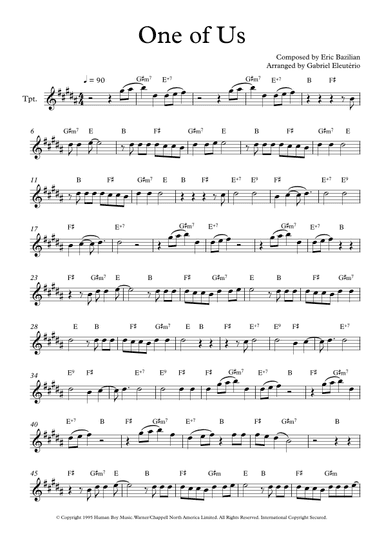 One Of Us (arr. Gabriel Eleutério)