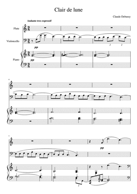 Clair de lune (Piano Trio) (arr. RKKR)