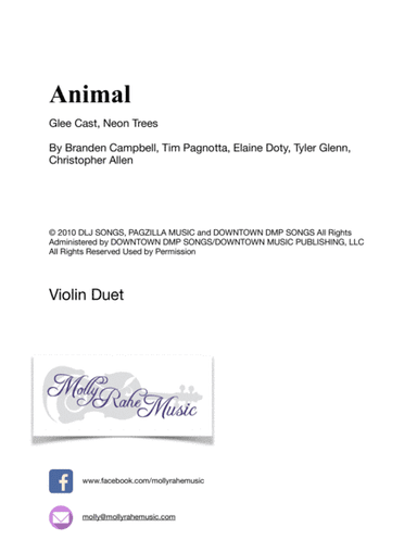 Animal (arr. Arr. Molly Rahe)