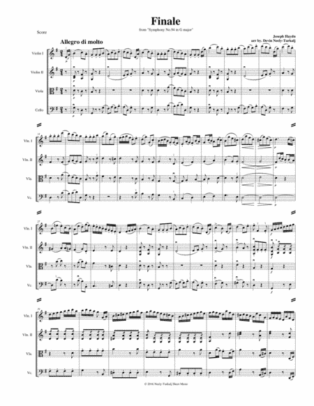 Finale from Symphony 94 (arr. Devin Neely-Turkalj)