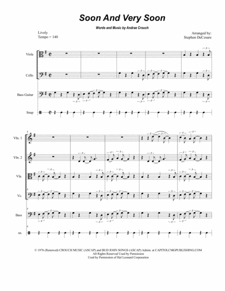 Soon And Very Soon (arr. Stephen DeCesare)