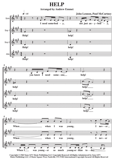 Help! (arr. Andrew Emmet)