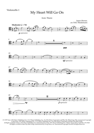 My Heart Will Go On (love Theme From 'titanic') (arr. Felix Thiedemann)