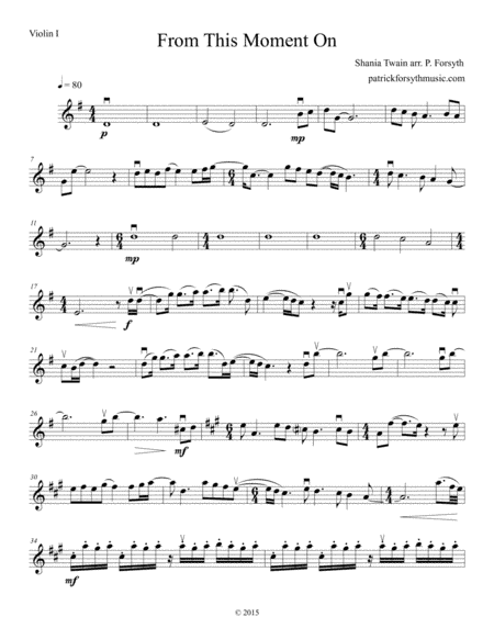 From This Moment On (arr. Patrick Forsyth)