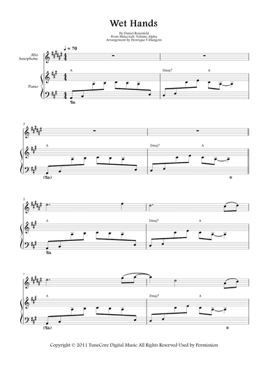 Wet Hands (arr. Henrique F Mangoni)