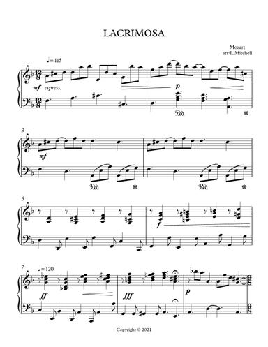 LACRIMOSA (arr. Lee Mitchell)