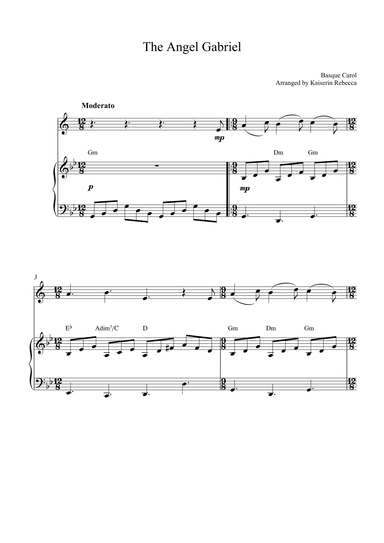 The Angel Gabriel (arr. Kaiserin Rebecca)