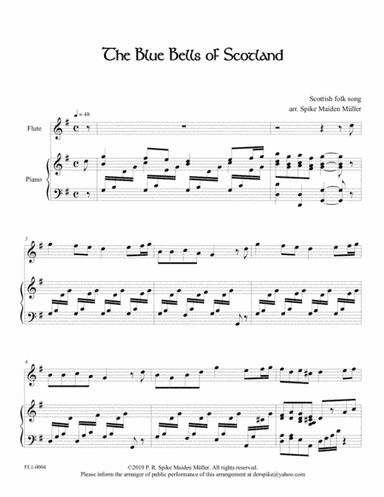 The Blue Bells of Scotland (arr. Spike Maiden Müller)