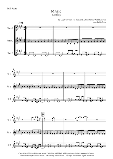 Magic (arr. Fabio Britto)