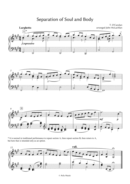 Separation of Soul and Body (arr. John McLachlan)