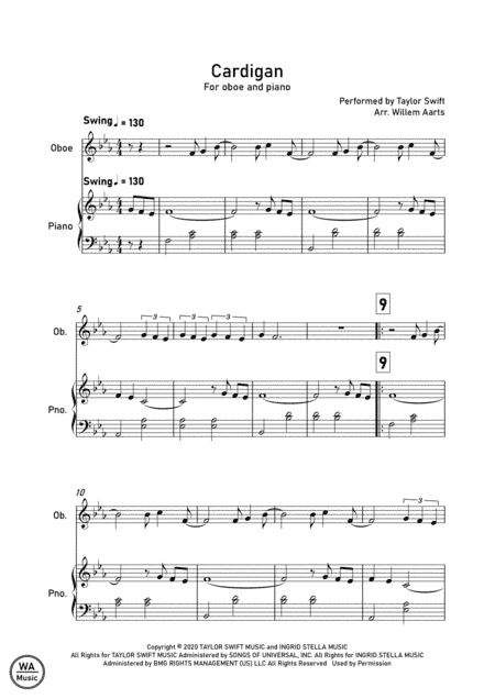 Cardigan (arr. Willem Aarts)