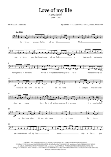 Love Of My Life (arr. Clarice Pereira)