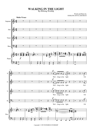 Walking In The Light (arr. SCMusic)