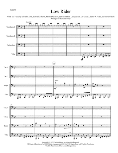 Low Rider (arr. Norlan Bewley)