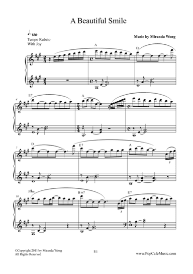 A Beautiful Smile - Lovely Piano Music