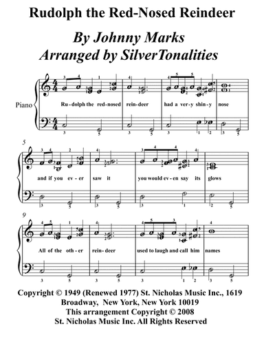Rudolph The Red-nosed Reindeer (arr. SilverTonalities)
