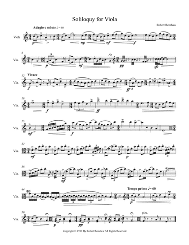 Soliloquy for Viola