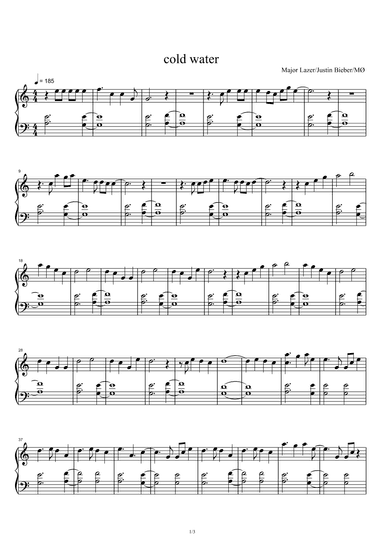 Cold Water (arr. Major Lazer feat. Justin Bieber and MØ)