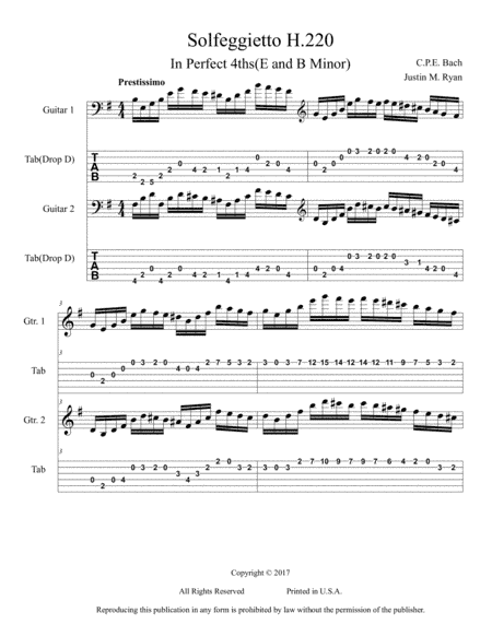 Solfeggietto (arr. Justin M. Ryan)