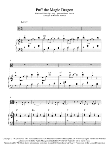 Puff The Magic Dragon (arr. Kaiserin Rebecca)