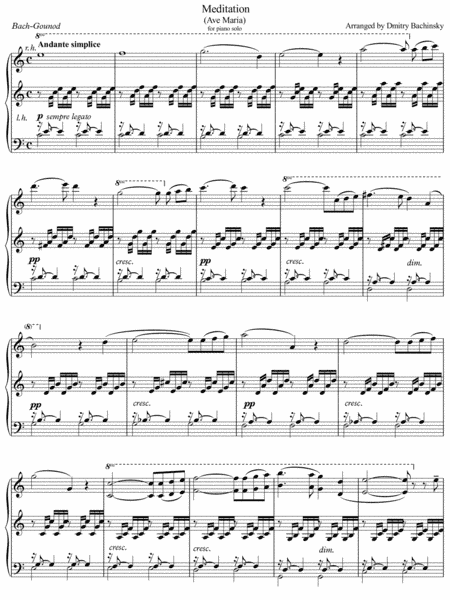 Ave Maria - Bach-Gounod-Bachinsky (arr. Dmitry Bachinsky)