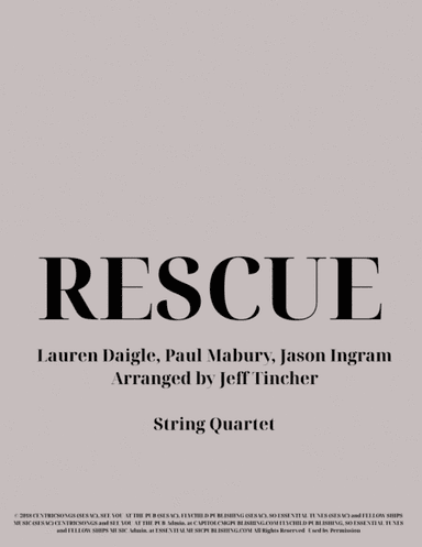 Rescue (arr. Jeff Tincher)