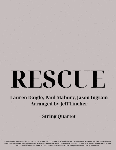 Rescue (arr. Jeff Tincher)